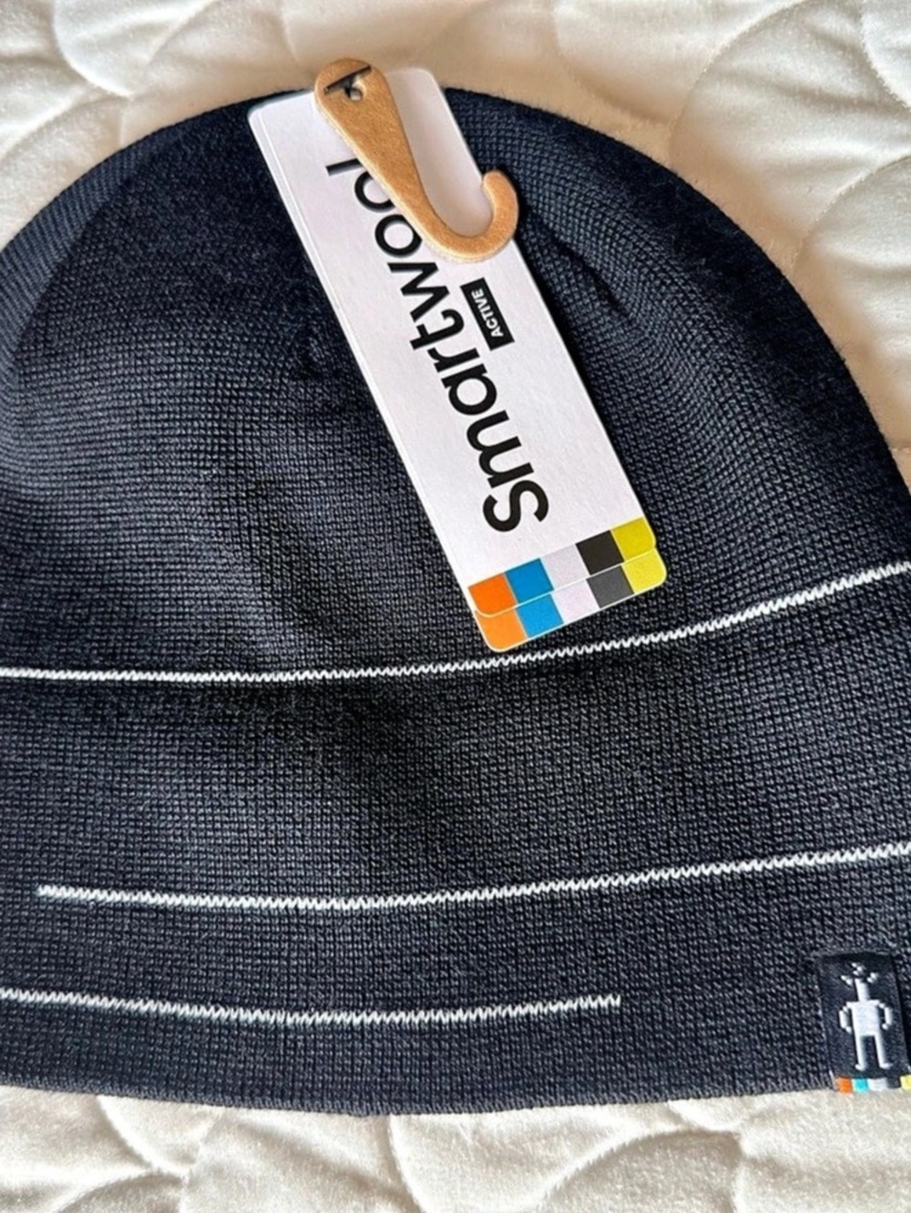 Smartwool Active Beanie Striped Beanie Black